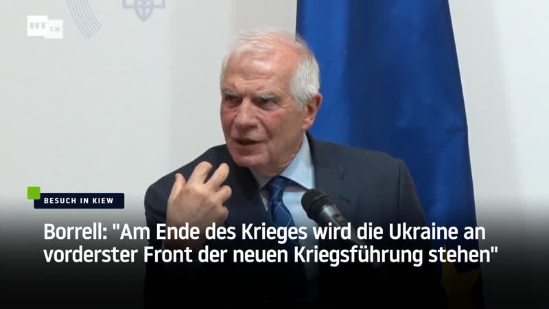 Borrell lobt beim besuch in kiew die ukrainische drohnenindustrie