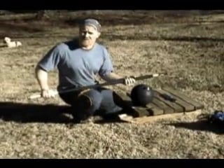 Homemade gym equipment indian clubs (mace)