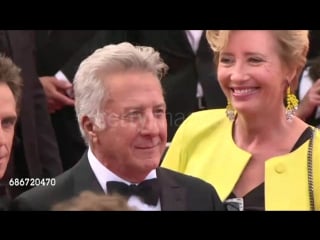 Dustin hoffman emma thompson ben stiller and adam sandler walk the red carpet at the cannes film festival for their film the mey