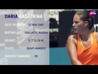 Wta get to know russia's daria kasatkina!