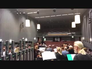 Rehearsal with gislaved symphony orchestra 2018