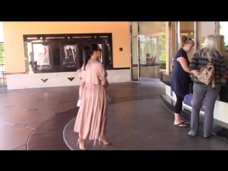 Exclusive kim and kanye take adorable nori to movies in matching colors