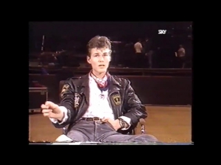 With morten frost!!!!! «nescare roadshow interview 1988»