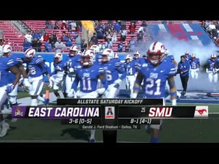 Ncaaf 2019 / week 11 / east carolina pirates (25) smu mustangs / 2h / en