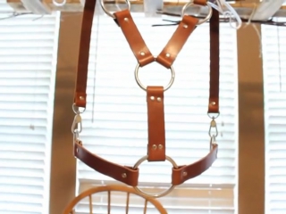 Leather body harness diy tutorial