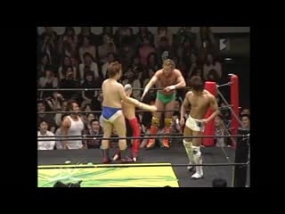 Kenny omega & kota ibushi vs danshoku dino & yoshihiko ddt max bump