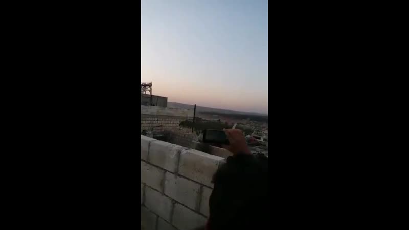 Syria idlib footage clearly showing a syaf russian airstrike on urban areas in kafr nabl aka kafranbel