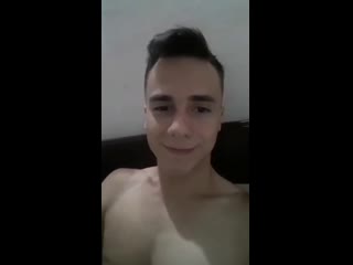 Cute boy show dick