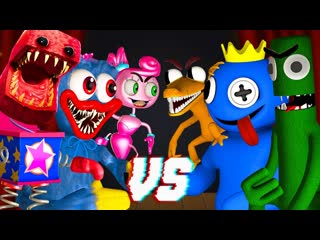 Радужные друзья vs проджект плейтайм (роблокс 3d анимация rainbow friends project playtime 3 аниме)