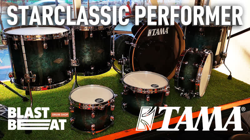 Ударная устаноа tama starclassic performer 22/10/12/14/16/18/14s" molten steel blue (mbs52rzs msl set)