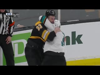 Gotta see it zdeno chara feeds evander kane fists during huge tilt after gettin