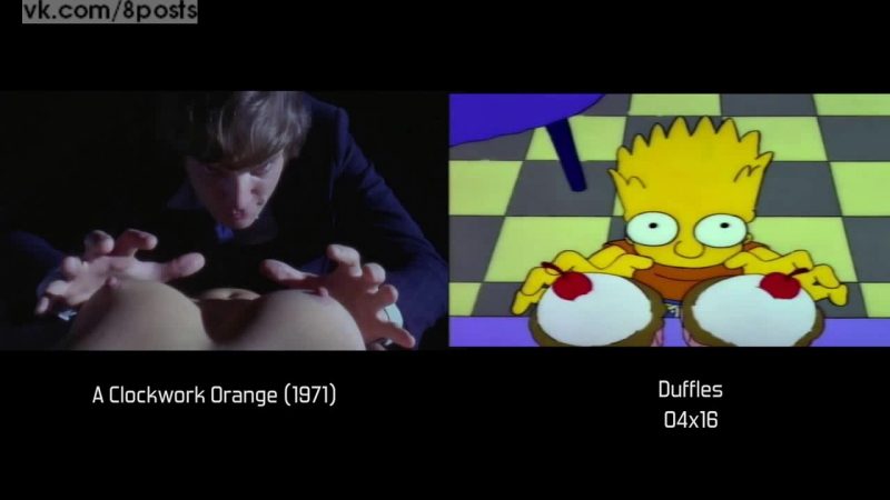 Из каких фильмов симпсоны заимствовали кадры отсылки / the simpsons movie references