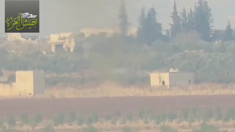 Боевики "национального фронта освобождения" заптурили тачанку сирийской армии на юго востоке провинции идлиб