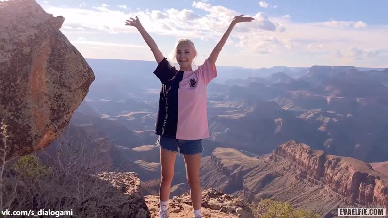 Eva elfie секс на вершине большого каньона