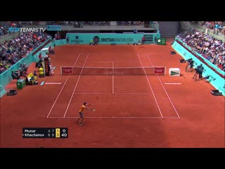 Hot shot was khachanov wielding thors hammer in madrid 2019