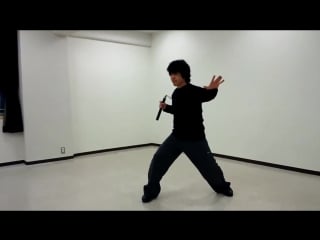 Ryoji okamoto nunchaku practice (basic combination) technique (part 2)