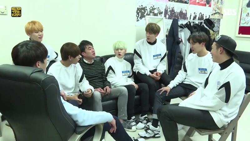 160201 bts introduces managing director kim shin gyu @ sbs idol survival show the boss is watching