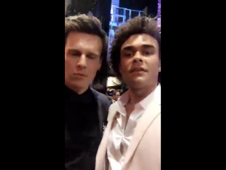 Jonathan groff and andrew chappelle on snapchat