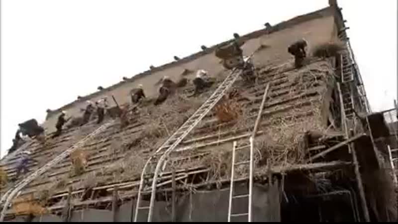 Японские дома с соломенной крышей строительные хитрости