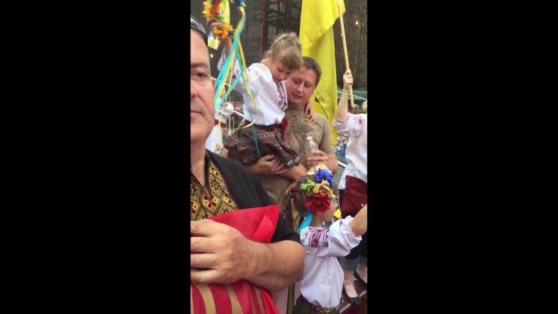 Українці на таймс сквер у нью йорку, 24 серпня 2015