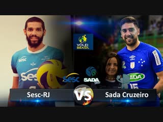 Sada cruzeiro vs sesc rj highlights brazilian volleyball super league