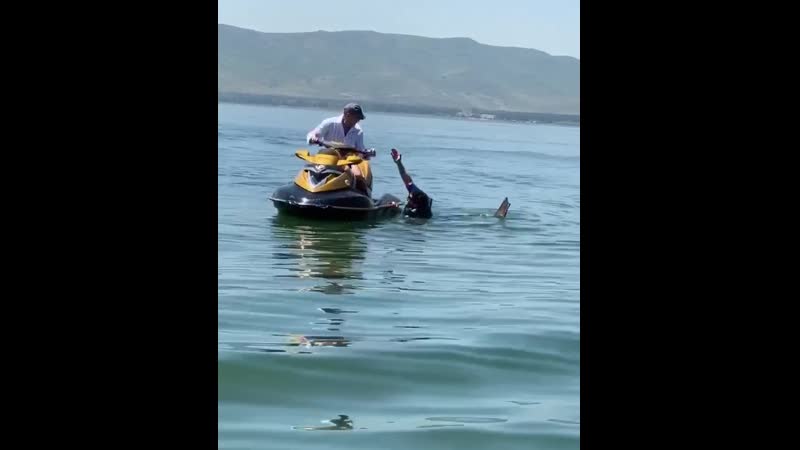 Levon kocharyan wakeboarding with my dad