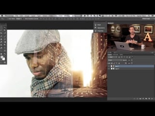 How to create a double exposure using photoshop and a wacom tablet