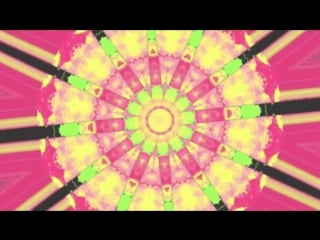 Neon and black spinning kaleidoscope footage 720 1