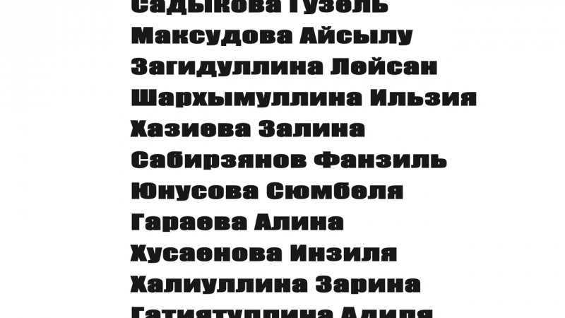 Сәләт саба | selet saba 2018 5 исемлек