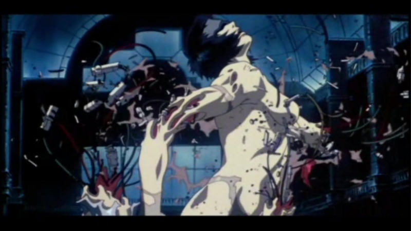 Призрак в доспехах | ghost in the shell (1995) мотоко кусанаги "майор" против танка