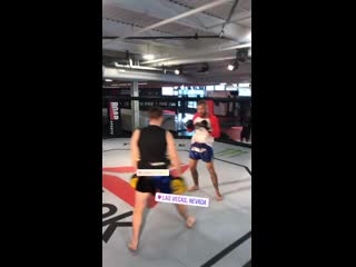Some sunday pad work at the vegas pi for cowboy cerrone mp4