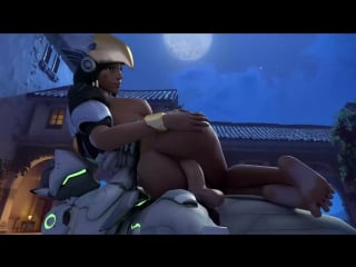 Pharah and genji arhoangel overwatch animated hentai 3d cgi video