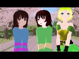 [mmd] candy store [chara¦frisk¦flowey¦sans¦papyrus] [motiondl]