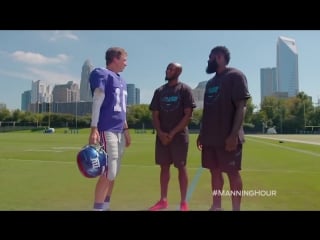 Cooper manning goes undercover with mario addison, james bradberry manning hour fox nfl