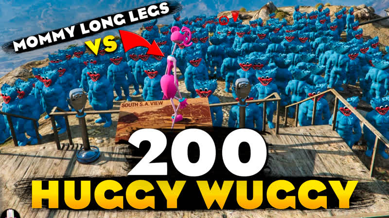 Mommy long legs против 200 huggy wuggy poppy playtime отдыхает