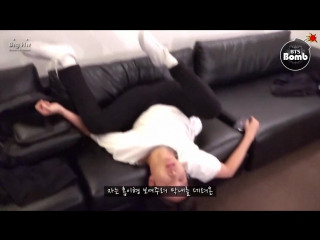 [bangtan bomb] its the pose when bts sleep normally