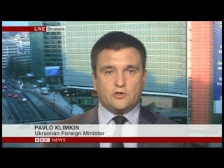 Pavlo klimkin at bbc