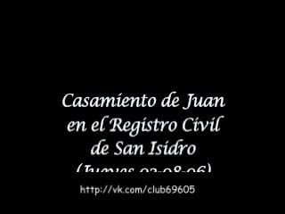 Juan manuel gil navarro, esteban perez casamiento de juan en el registro civil de san isidro