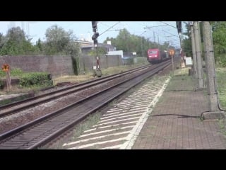 Stockstadt (rhein) mit br 146 + dosto ice 1, 3 + velaro d viele guterzuge