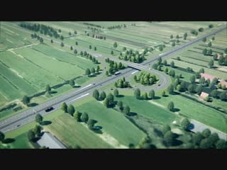 Lumion 9 highway with interchange animation