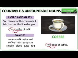 Countable and uncountable nouns woodward