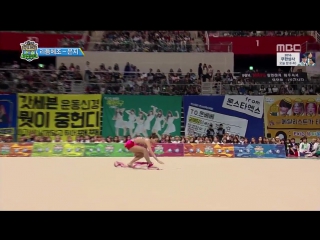 160915 mbc chuseok special idol star athletics championships rhythmic gymnastics ribbon (youngji)