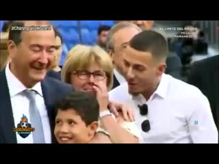 Hazards mother couldnt hold back the tears as her son completes the dream move to real madrid ️ mp4