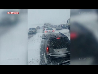 17 машин столкнулись под омском из за плохой видимости