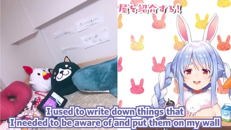 [akihabara translations [hololive &amp; vtubers]] pekora empathizes with a female fan's room [usada pekora hololive] [eng sub]