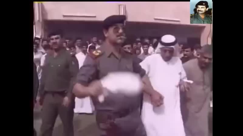 Saddam hussein dances arab dubka