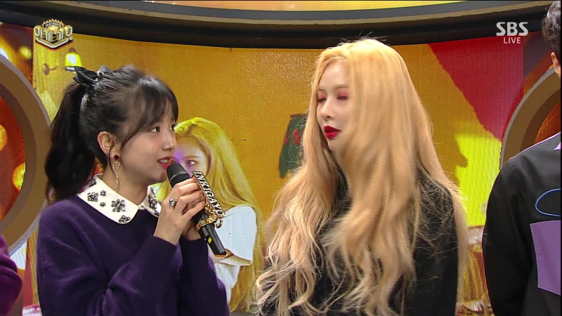 171210 sbs 인기가요 현아 컴백 인터뷰 cut