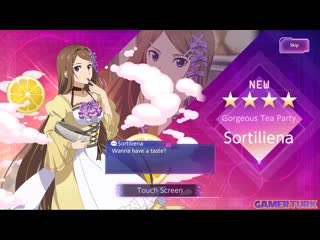 Tea party sortiliena incarnate animation sword art online alicization rising steel