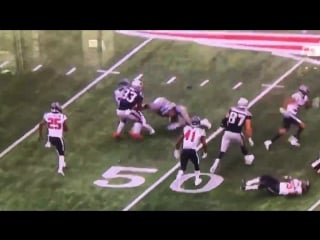 Patriots rb jeremy hill did in fact tear his acl on this play