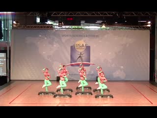 Fisaf int european sports aerobics & fitness championships 2019 cadet step (rus)